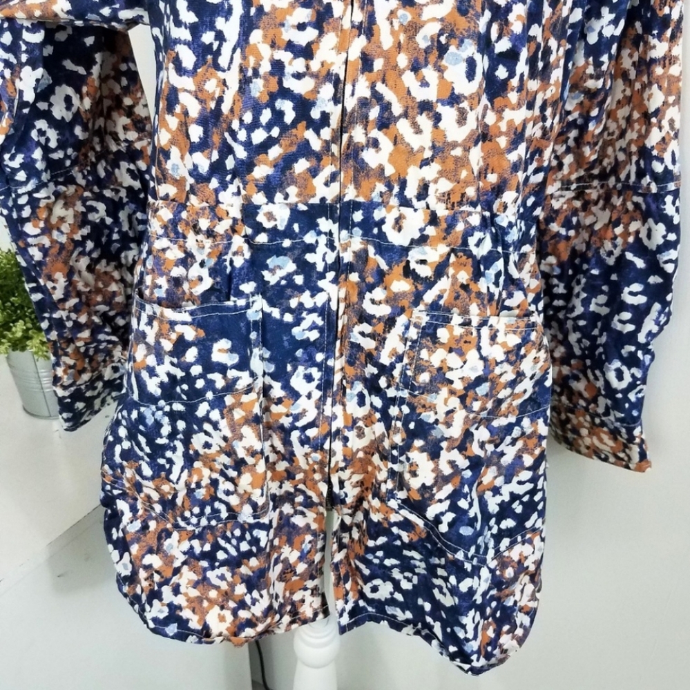 🔥3/$15 Catherine Malandrino Leopard Zip Jacket - Picture 4 of 8